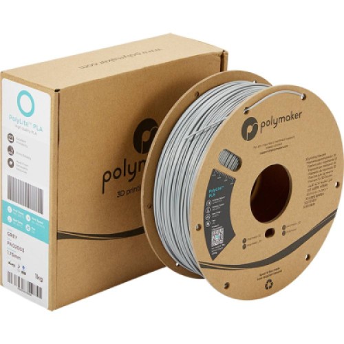 Пластик для 3D-принтера Polymaker PLA POLYLITE 1,75mm 1kg GREY (PA02003)