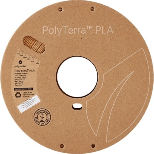 Пластик для 3D-принтера Polymaker PLA PolyTerra 1,75mm 1kg WOOD BROWN (PM70976)