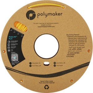 Пластик для 3D-принтера Polymaker PLA POLYLITE 1,75mm 1kg YELLOW (PA02007)