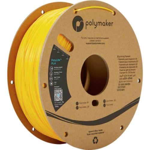 Пластик для 3D-принтера Polymaker PLA POLYLITE 1,75mm 1kg YELLOW (PA02007)