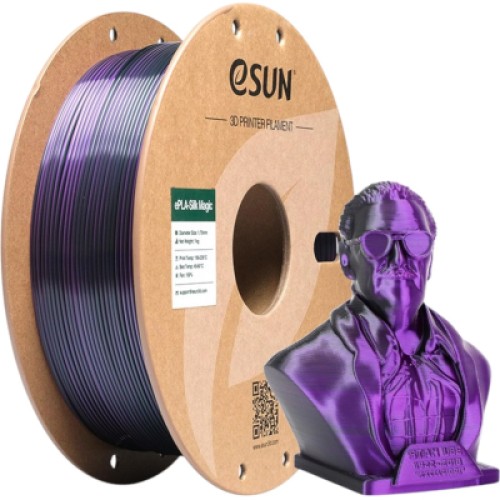 Пластик для 3D-принтера eSUN ePLA-Silk Magic 1кг, 1.75мм, Black Purple (EPLA-SILKMAGIC-P175BP1)