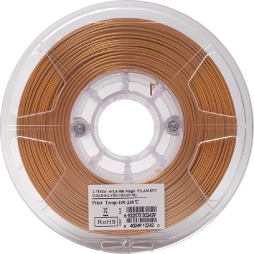 Пластик для 3D-принтера eSUN ePLA-Silk Magic 1кг, 1.75мм, Gold Silver (EPLA-SILKMAGIC-P175JS1)