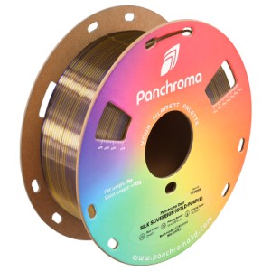 Пластик для 3D-принтера Polymaker PLA PANCHROMA DUAL SILK 1,75mm 1kg Gold-Purple (CA03029)