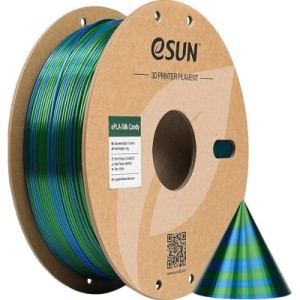 Пластик для 3D-принтера eSUN ePLA-SILK Candy 1,75mm 1kg BLUE GREEN (EPLA-SILK CANDY175UG1)