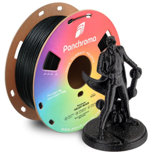 Пластик для 3D-принтера Polymaker PLA PANCHROMA GALAXY 1,75mm 1kg BLACK (CA02024)