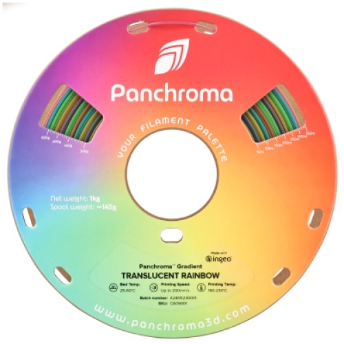 Пластик для 3D-принтера Polymaker PLA PANCHROMA GRADIENT 1,75mm 1kg RAINBOW TRANSLUCENT (CA09001)