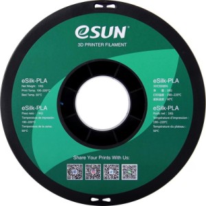 Пластик для 3D-принтера eSUN eSilk-PLA 1кг, 1.75мм, cyan (ESILK-PLA175CY1)