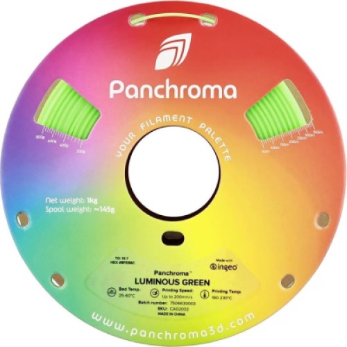 Пластик для 3D-принтера Polymaker PLA PANCHROMA LUMINOUS 1,75mm 1kg GREEN (CA02032)