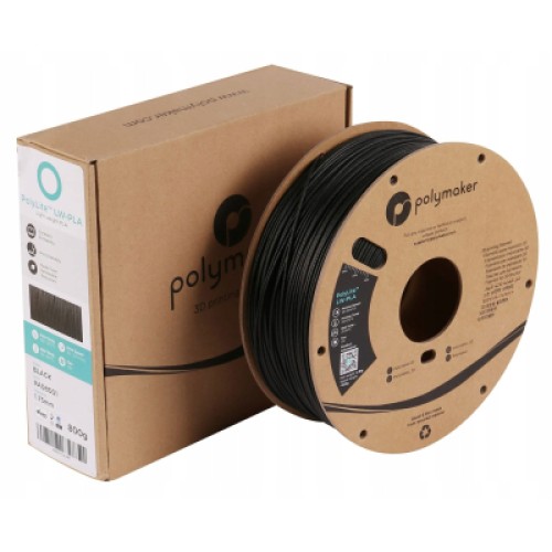 Пластик для 3D-принтера Polymaker PLA POLYLITE LW 1.75 mm 0,8kg BLACK (PA08001)