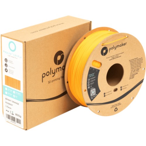 Пластик для 3D-принтера Polymaker PLA POLYLITE LW 1.75 mm 0,8kg BRIGHT ORANGE (PA08007)