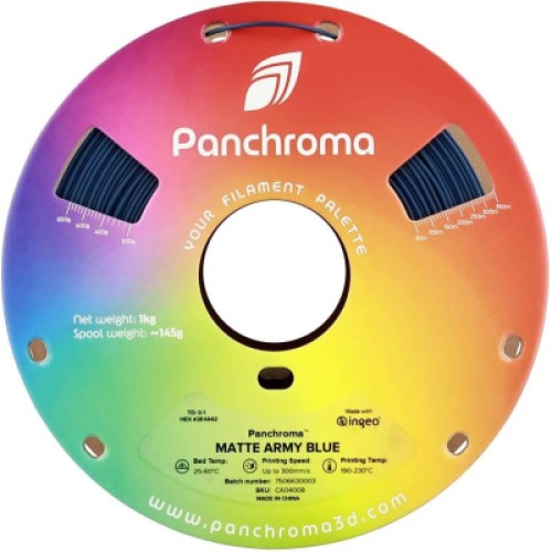 Пластик для 3D-принтера Polymaker PLA PANCHROMA MATTE 1,75mm 1kg ARMY BLUE (CA04008)