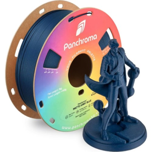 Пластик для 3D-принтера Polymaker PLA PANCHROMA MATTE 1,75mm 1kg ARMY BLUE (CA04008)