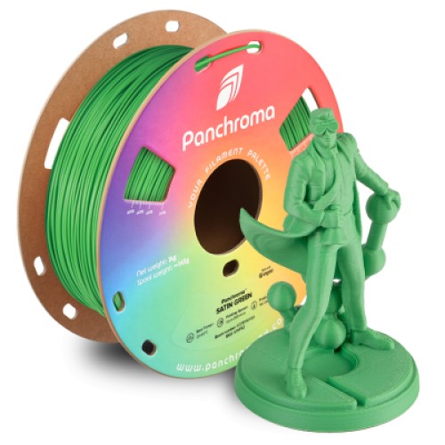 Пластик для 3D-принтера Polymaker PLA PANCHROMA SATIN 1,75mm 1kg GREEN (CA05003)
