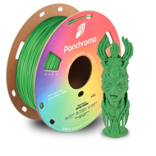 Пластик для 3D-принтера Polymaker PLA PANCHROMA SATIN 1,75mm 1kg GREEN (CA05003)