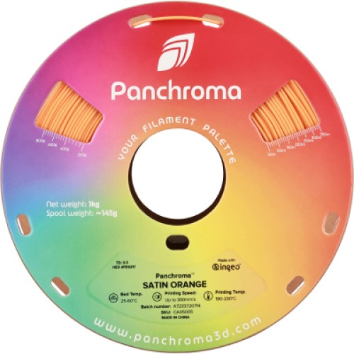 Пластик для 3D-принтера Polymaker PLA PANCHROMA SATIN 1,75mm 1kg ORANGE (CA05005)