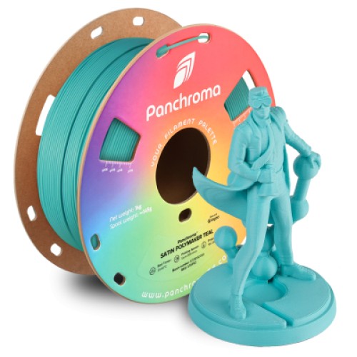 Пластик для 3D-принтера Polymaker PLA PANCHROMA SATIN 1,75mm 1kg TEAL (CA05006)
