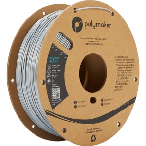 Пластик для 3D-принтера Polymaker PLA POLYLITE PRO 1,75mm 1kg METALLIC SILVER (PA07007)
