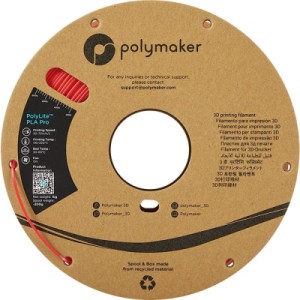 Пластик для 3D-принтера Polymaker PLA POLYLITE PRO 1,75mm 1kg RED (PA07004)