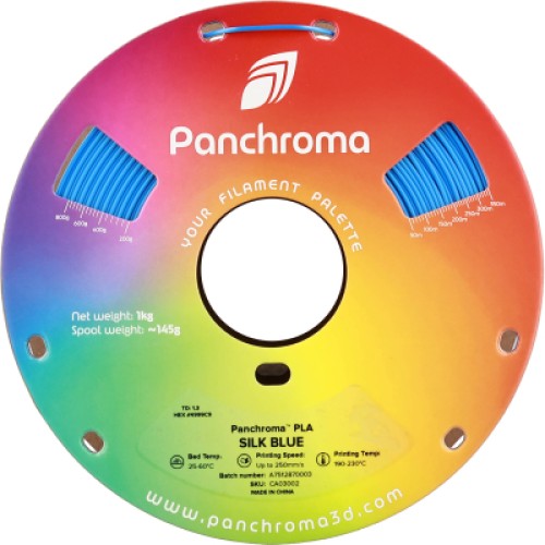 Пластик для 3D-принтера Polymaker PLA PANCHROMA SILK 1,75mm 1kg BLUE (CA03002)