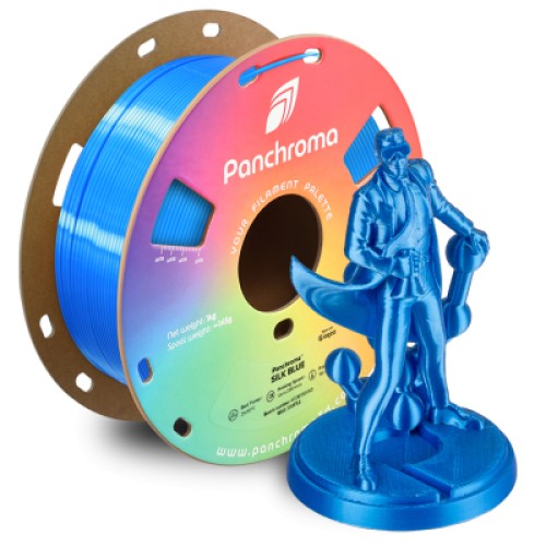 Пластик для 3D-принтера Polymaker PLA PANCHROMA SILK 1,75mm 1kg BLUE (CA03002)