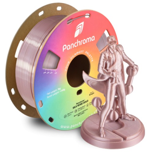 Пластик для 3D-принтера Polymaker PLA PANCHROMA SILK 1,75mm 1kg ROSE GOLD (CA03017)