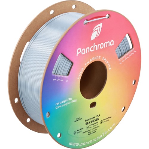 Пластик для 3D-принтера Polymaker PLA PANCHROMA SILK 1,75mm 1kg SILVER (CA03018)