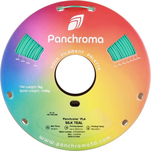 Пластик для 3D-принтера Polymaker PLA PANCHROMA SILK 1,75mm 1kg TEAL (CA03019)