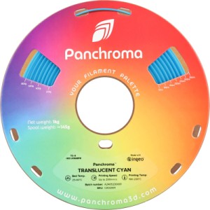Пластик для 3D-принтера Polymaker PLA PANCHROMA TRANSLUCENT 1,75mm 1kg CYAN (CA02001)