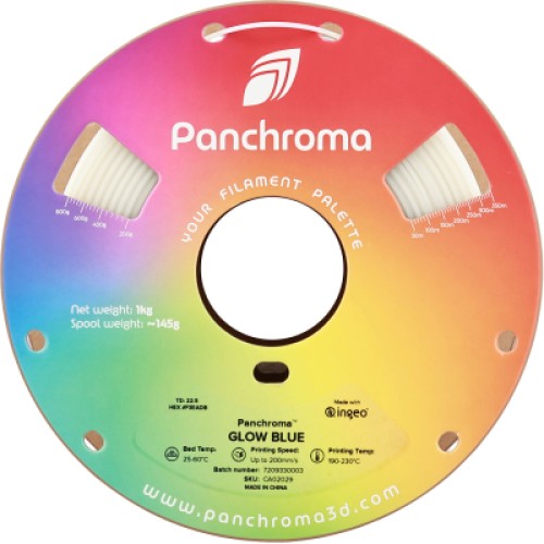 Пластик для 3D-принтера Polymaker PLA PANCHROMA GLOW 1,75mm 1kg BLUE (CA02029)