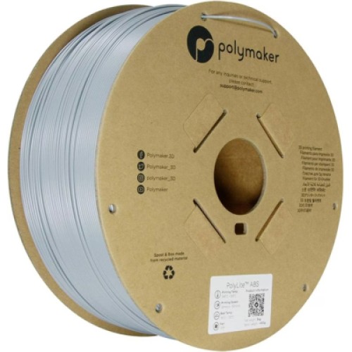 Пластик для 3D-принтера Polymaker ABS POLYLITE 1,75mm 3kg GREY (PE01024)