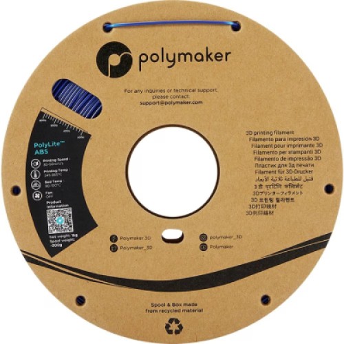 Пластик для 3D-принтера Polymaker ABS POLYLITE 1,75mm 1kg BLUE (PE01007)