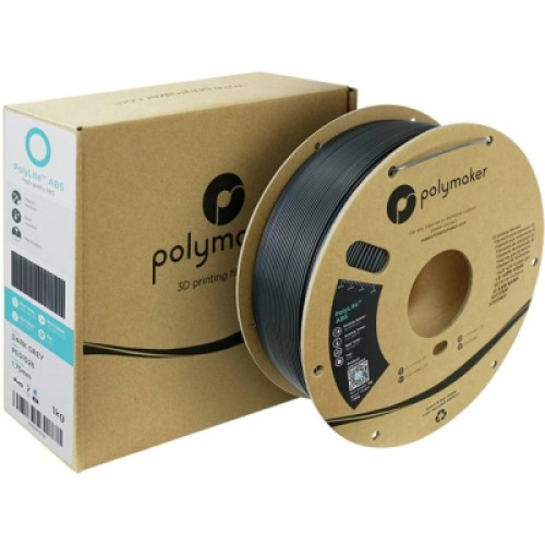 Пластик для 3D-принтера Polymaker ABS POLYLITE 1,75mm 1kg DARK GREY (PE01028)