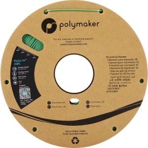 Пластик для 3D-принтера Polymaker ABS POLYLITE 1,75mm 1kg GREEN (PE01005)