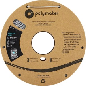 Пластик для 3D-принтера Polymaker ABS POLYLITE 1,75mm 1kg GREY (PE01003)