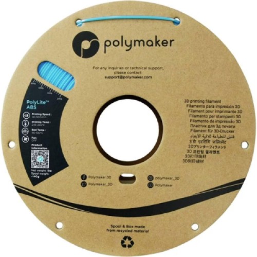 Пластик для 3D-принтера Polymaker ABS POLYLITE 1,75mm 1kg LIGHT BLUE (PE01031)