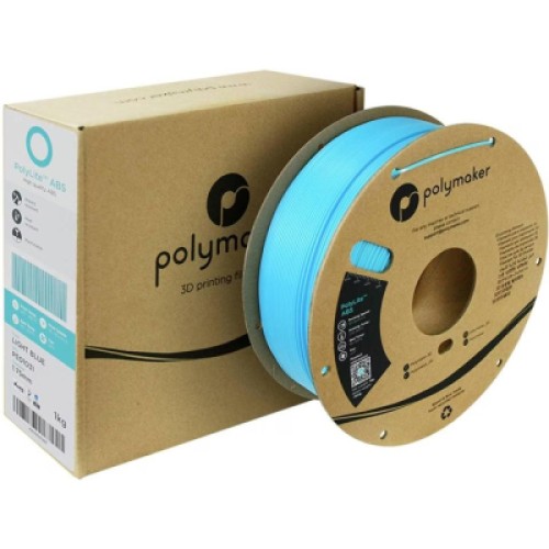 Пластик для 3D-принтера Polymaker ABS POLYLITE 1,75mm 1kg LIGHT BLUE (PE01031)