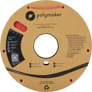 Пластик для 3D-принтера Polymaker ABS POLYLITE 1,75mm 1kg RED (PE01004)