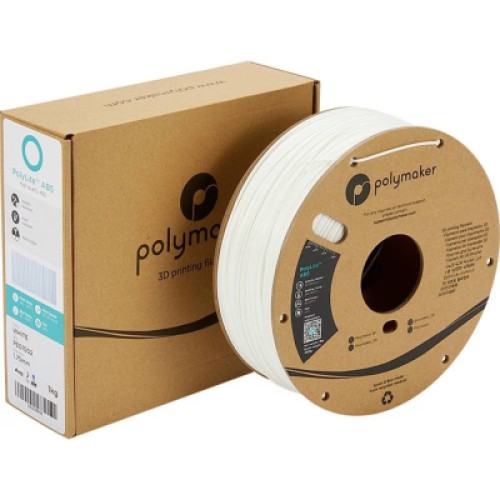 Пластик для 3D-принтера Polymaker ABS POLYLITE 1,75mm 1kg WHITE (PE01002)