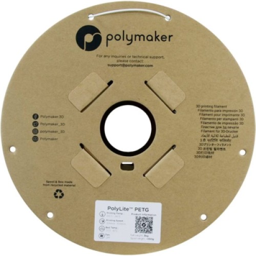Пластик для 3D-принтера Polymaker PETG POLYLITE 1,75mm 3kg WHITE (PB01052)