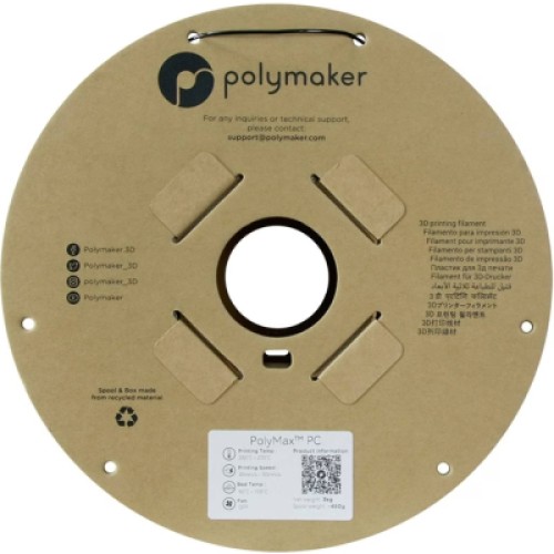 Пластик для 3D-принтера Polymaker PC PolyMax TOUGH 1,75mm 3kg BLACK (PC02007)