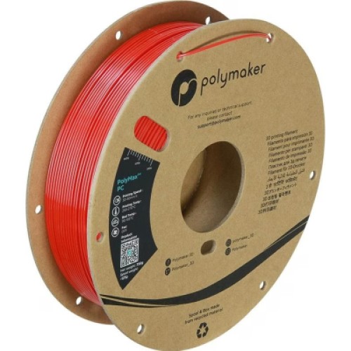 Пластик для 3D-принтера Polymaker PC PolyMax TOUGH 1,75mm 0,75kg RED (PC02010)