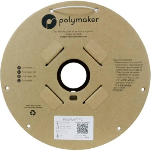 Пластик для 3D-принтера Polymaker PC PolyMax TOUGH 1,75mm 3kg WHITE (PC02006)