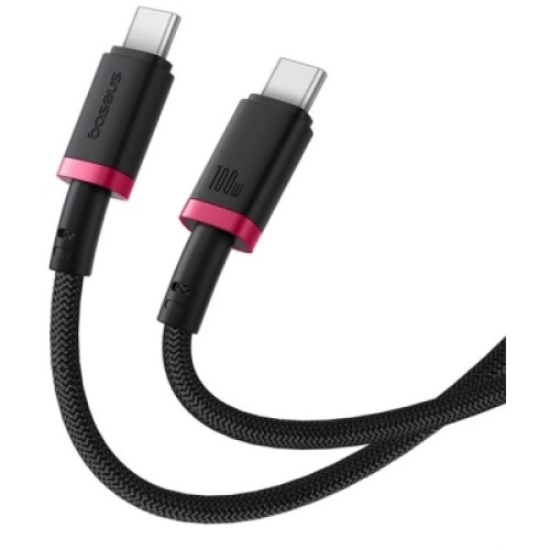 Дата кабель USB-C to USB-C 2.0m 100W Dura Series black red Baseus (P10377803U01-03)