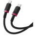 Дата кабель USB-C to USB-C 2.0m 100W Dura Series black red Baseus (P10377803U01-03)