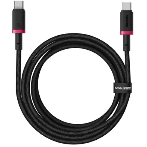 Дата кабель USB-C to USB-C 2.0m 100W Dura Series black red Baseus (P10377803U01-03)