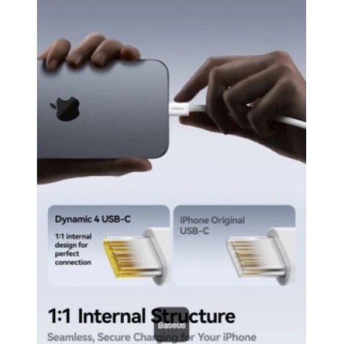 Дата кабель USB-C to USB-C 1.0m 100W 5A Dynamic 4 black Baseus (P10381400111-00)