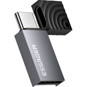 Зчитувач флеш-карт Essager USB-C + USB-A to Micro SD black (EDKTF-QW0G-P)