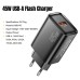Зарядное устройство Essager USB-A QC3.0 45W black (ECT45W-RPB01-Z)