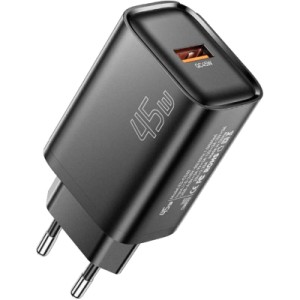 Зарядний пристрій Essager USB-A QC3.0 45W black (ECT45W-RPB01-Z)