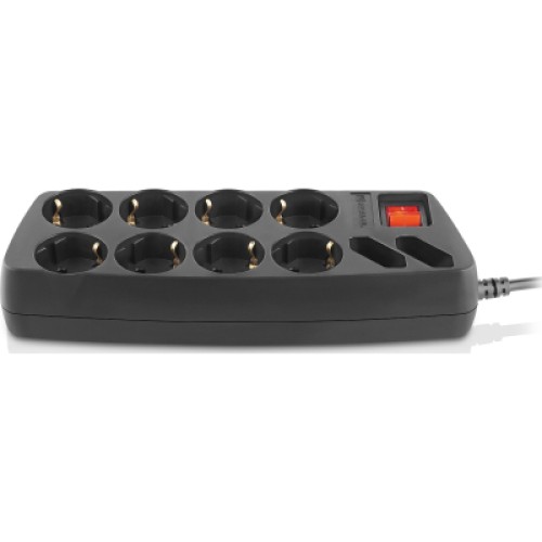 Сетевой фильтр питания REAL-EL RS-Protect 505, 5m, black (EL122300046)